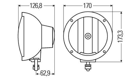 Luminator Compact Xenon, tālā gaisma, (Ref. 37.5) 1F3 009 094-142