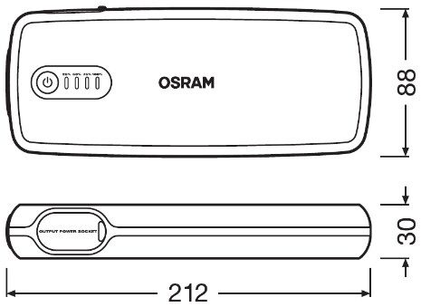 Startēšanas palīgierīce OSRAM BATTERYstart 400 16800mAh, 2000A