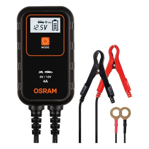 Akumulatora lādētājs akumulatoriem 6/12V 4A Osram OEBCS904